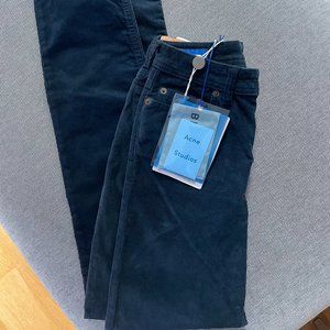ACNE STUDIOS Women's South Corduroy Navy Bla Konst Jeans Pants Navy Blue